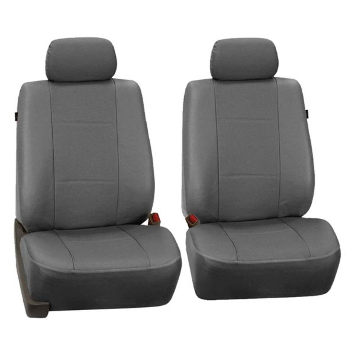 Deluxe Leatherette Seat Covers - Front Set Gray