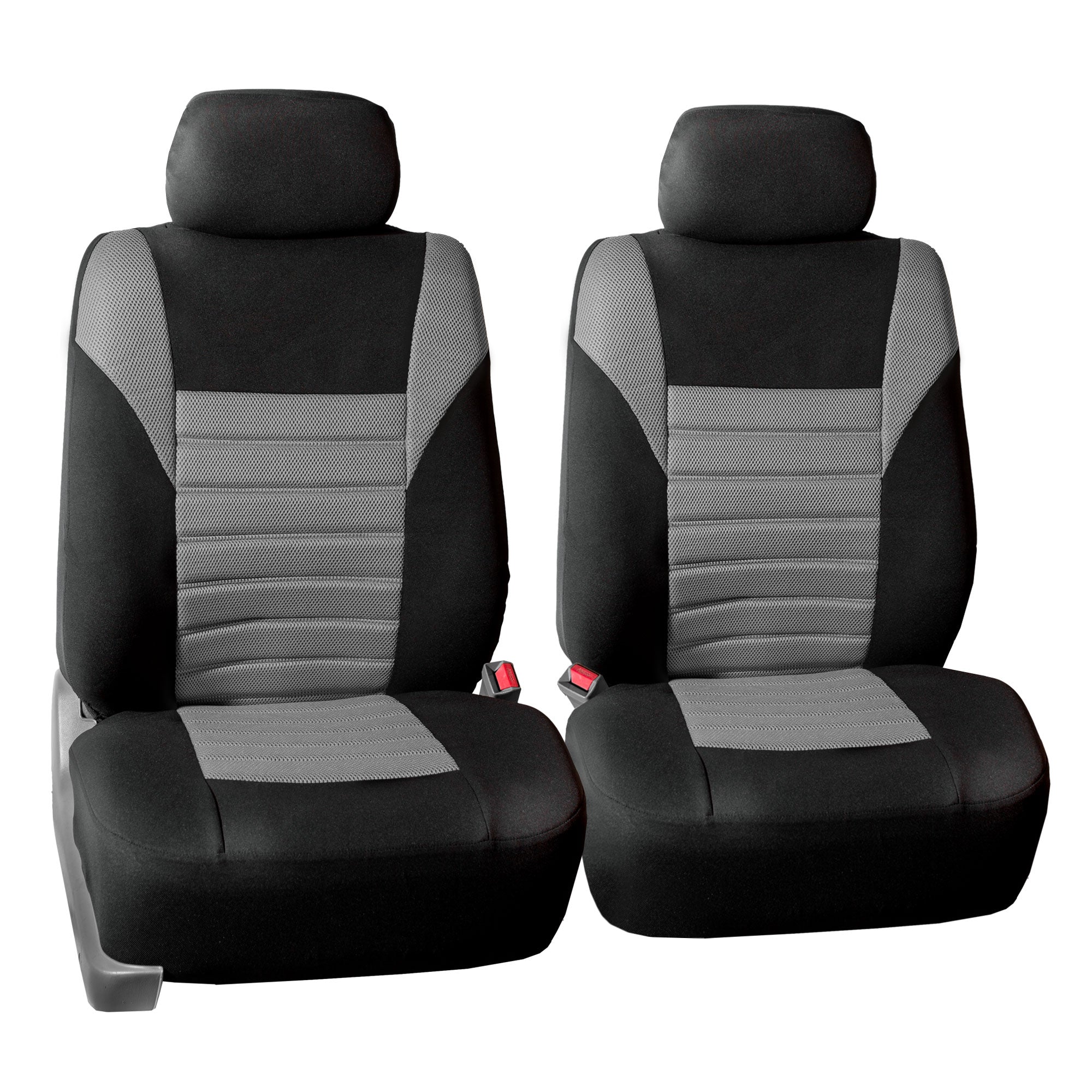 Premium 3D Air Mesh Seat Covers - Front Set Gray