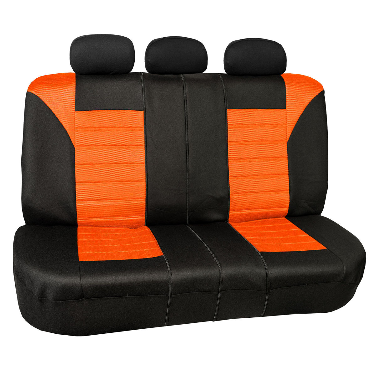 Premium 3D Air Mesh Seat Covers - Rear Orange