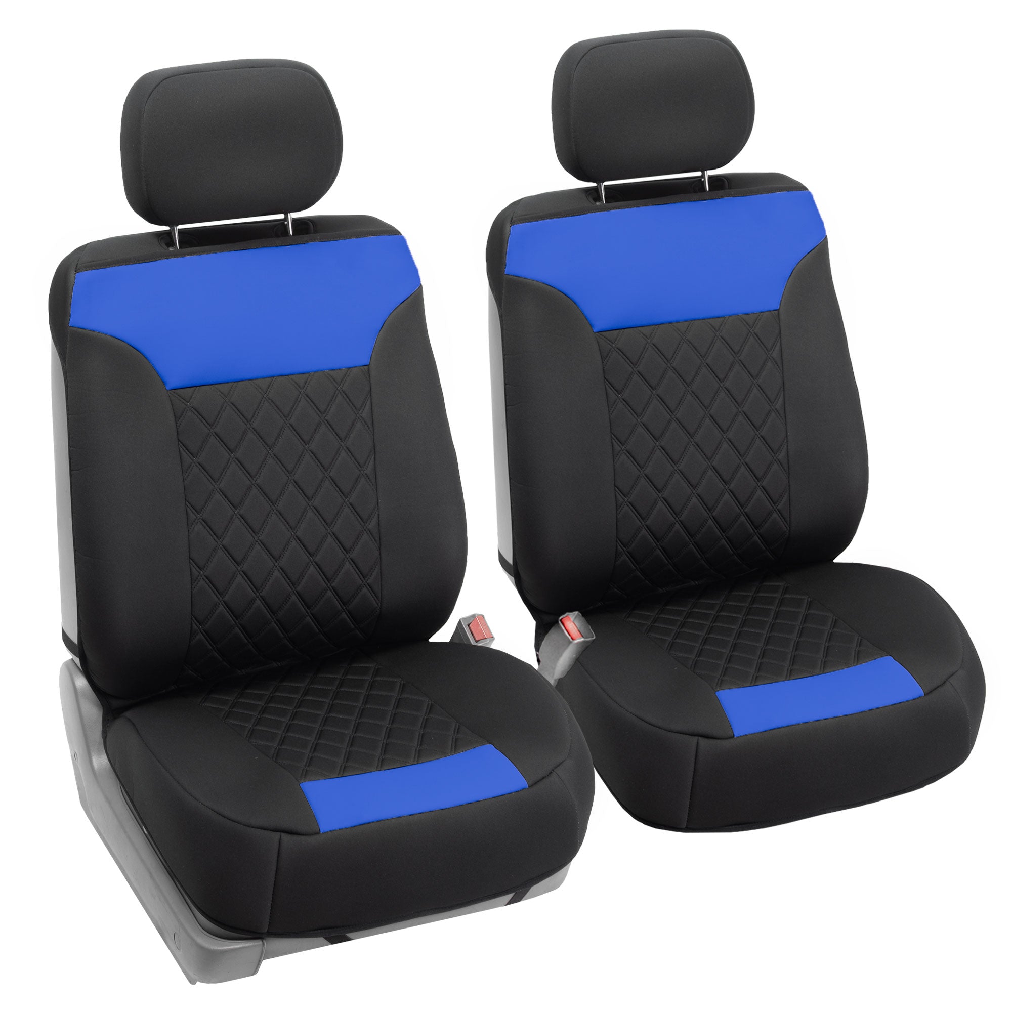 Neosupreme Quality Car Seat Cushions - Front Set Blue