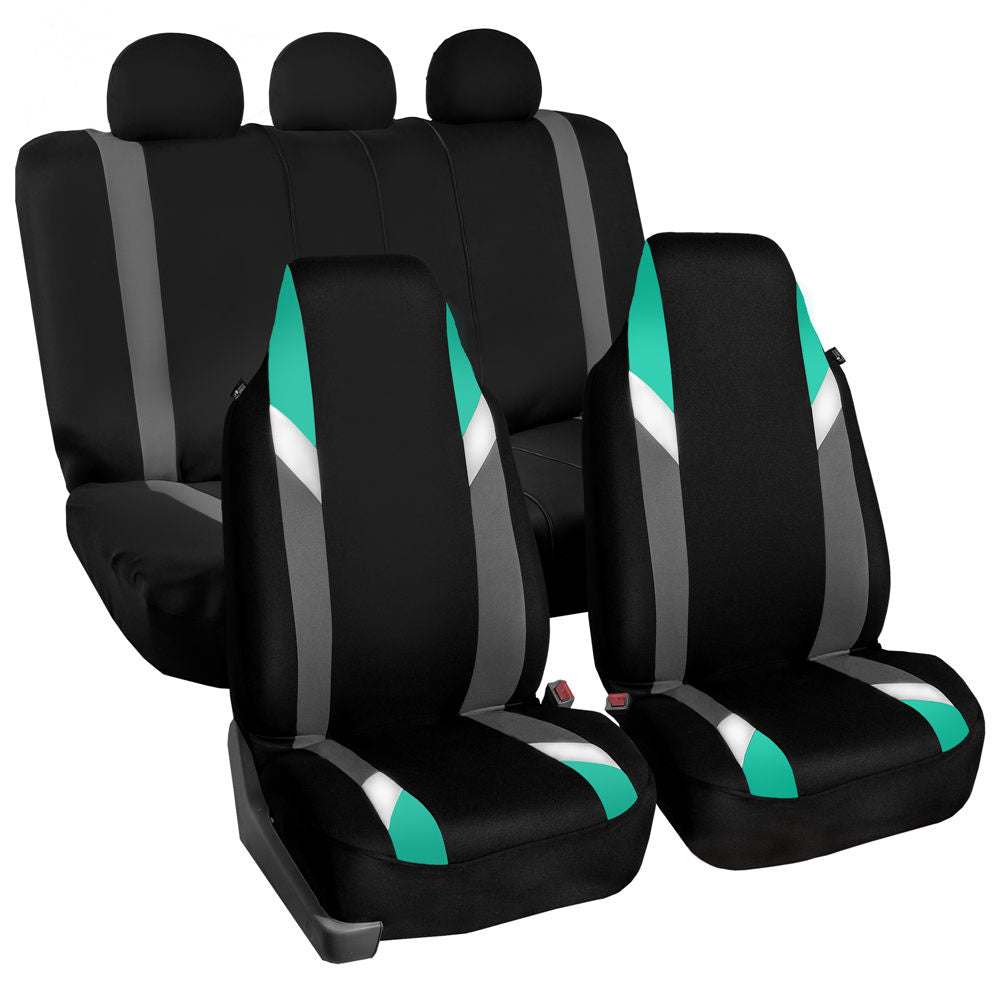 Supreme Modernistic Car Seat Covers - Full Set Mint