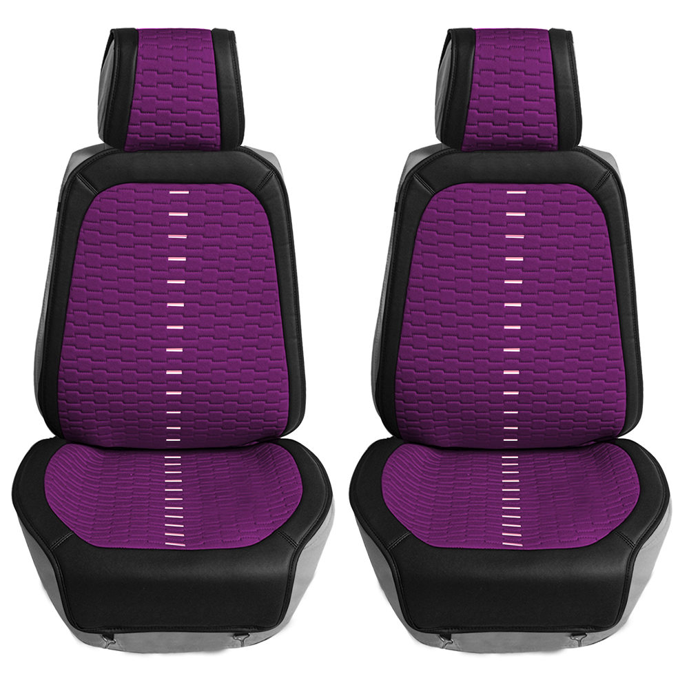 Colorful Ultra Car Seat Cushions - Front Set Purple