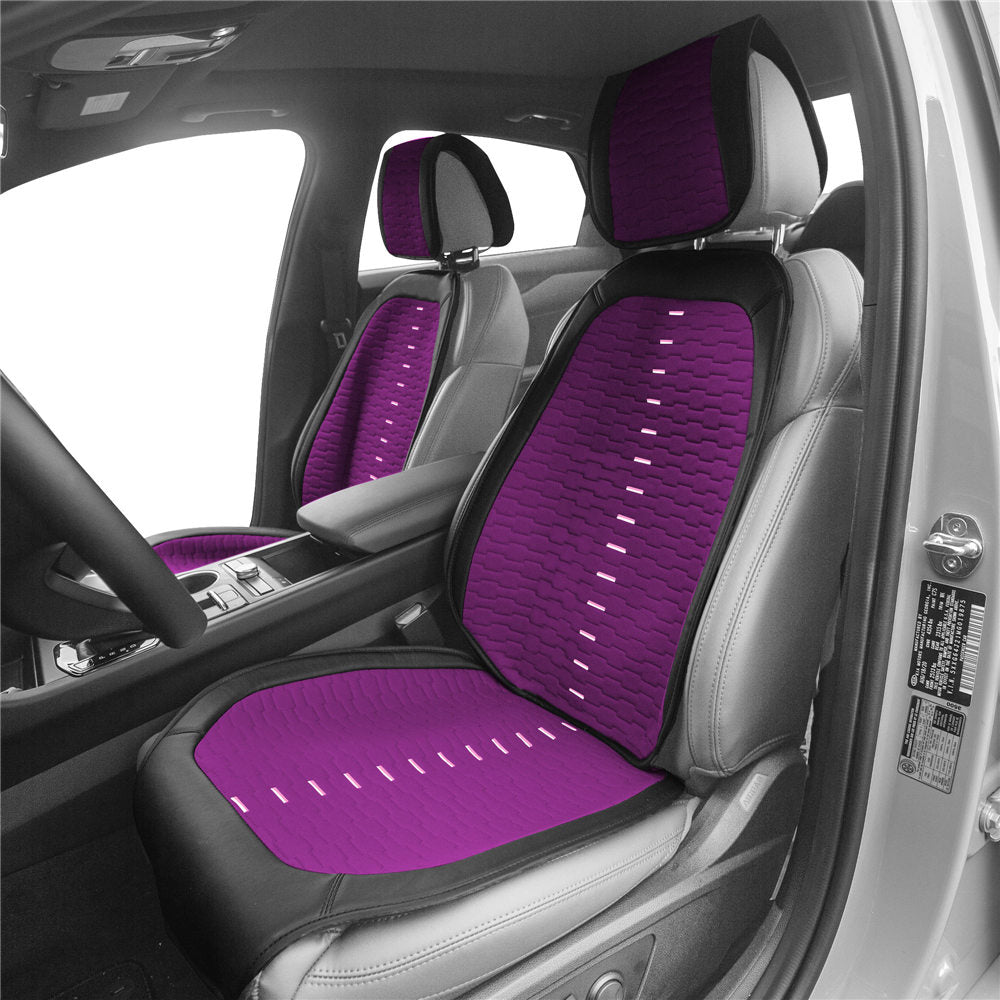 Colorful Ultra Car Seat Cushions - Front Set Purple