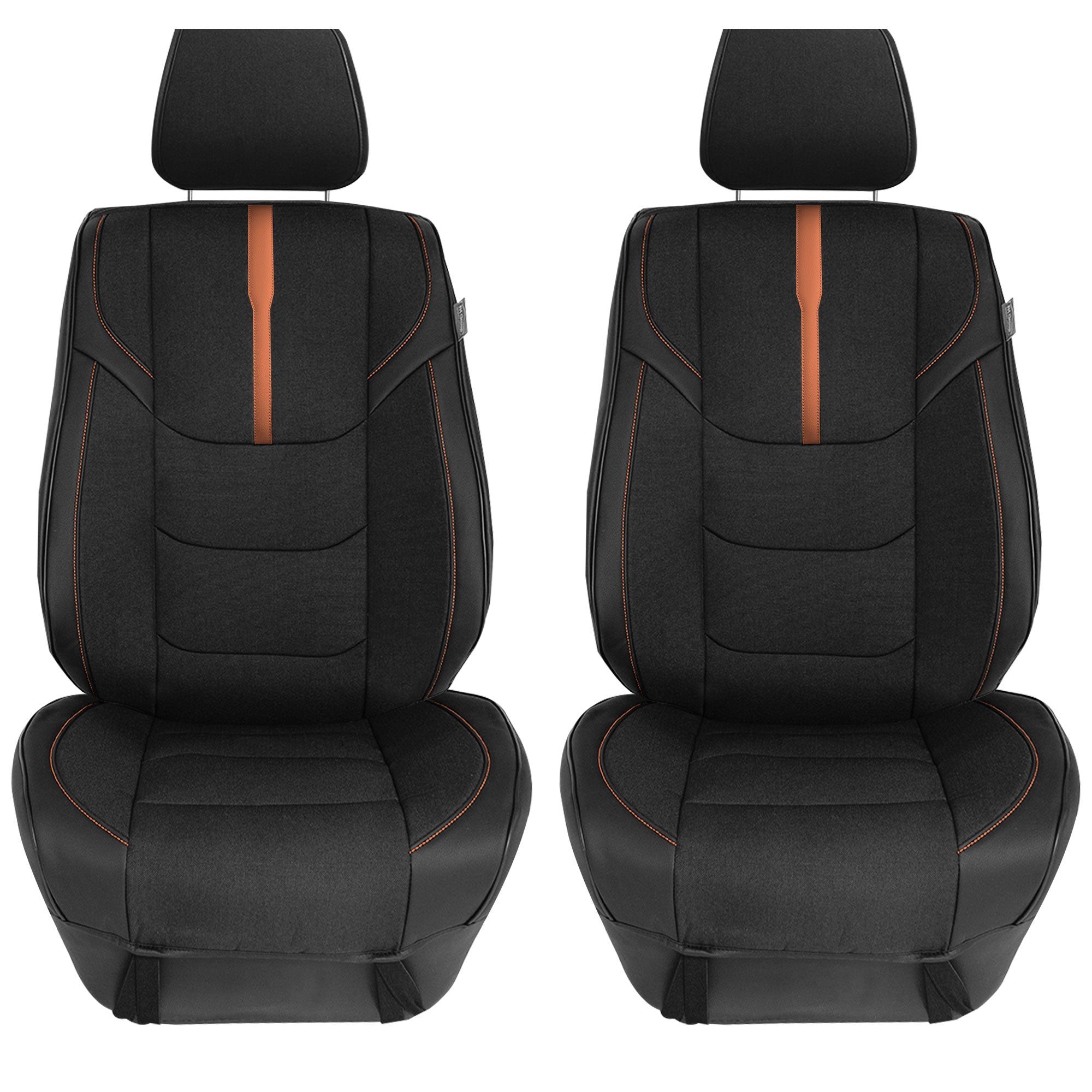 Ultra Sleek Car Seat Cushions - Front Set Brown