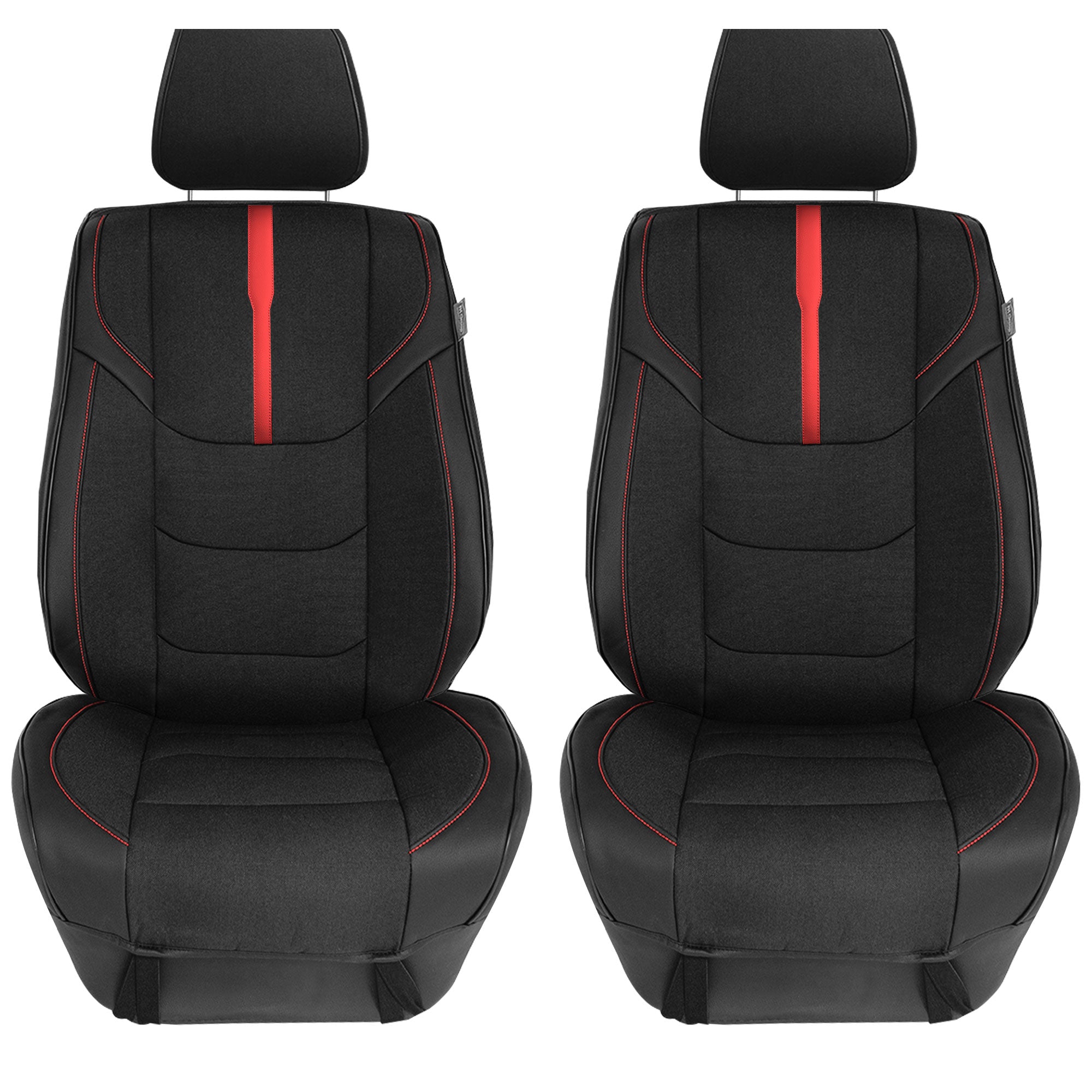 Ultra Sleek Car Seat Cushions - Front Set Red