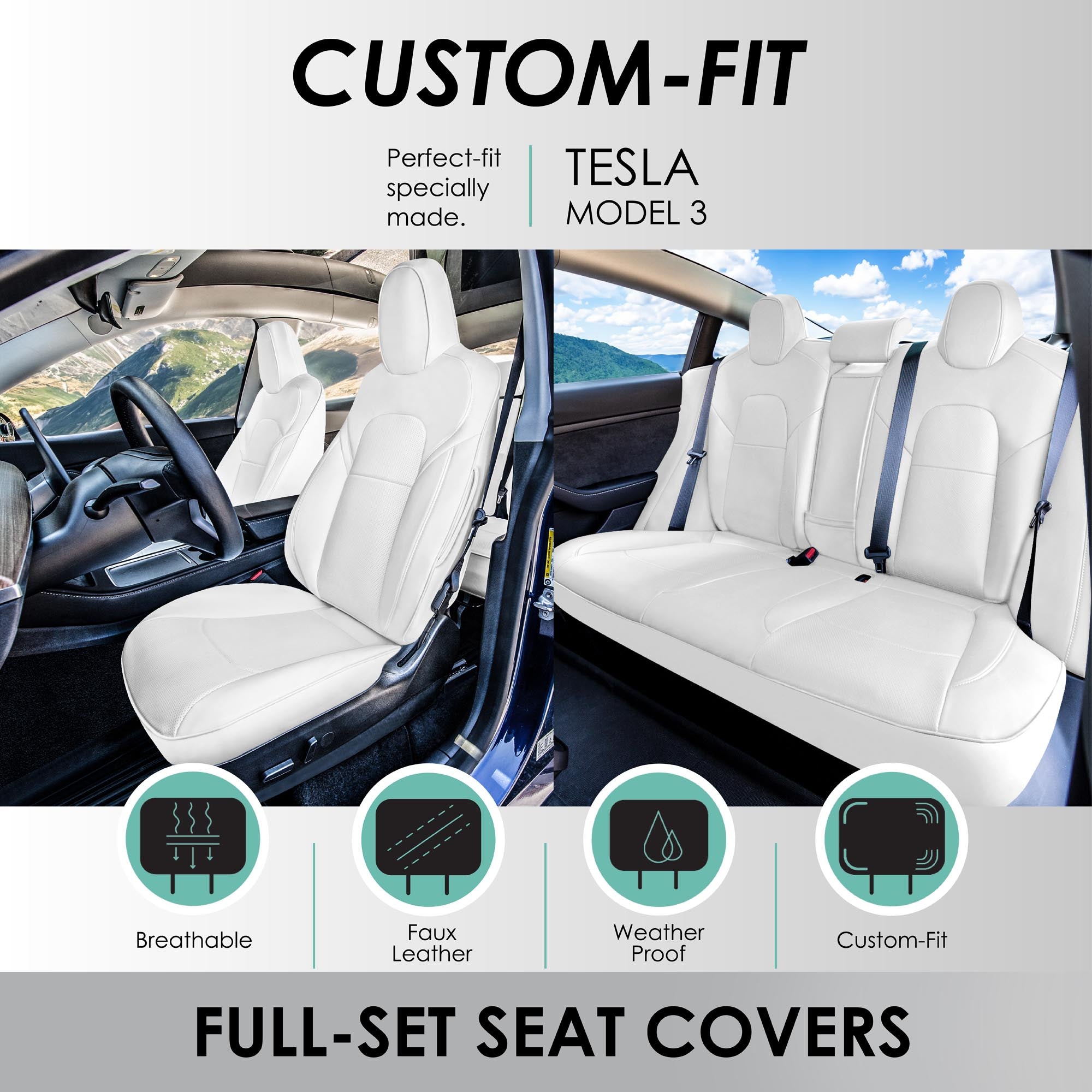 Custom fit seat covers
