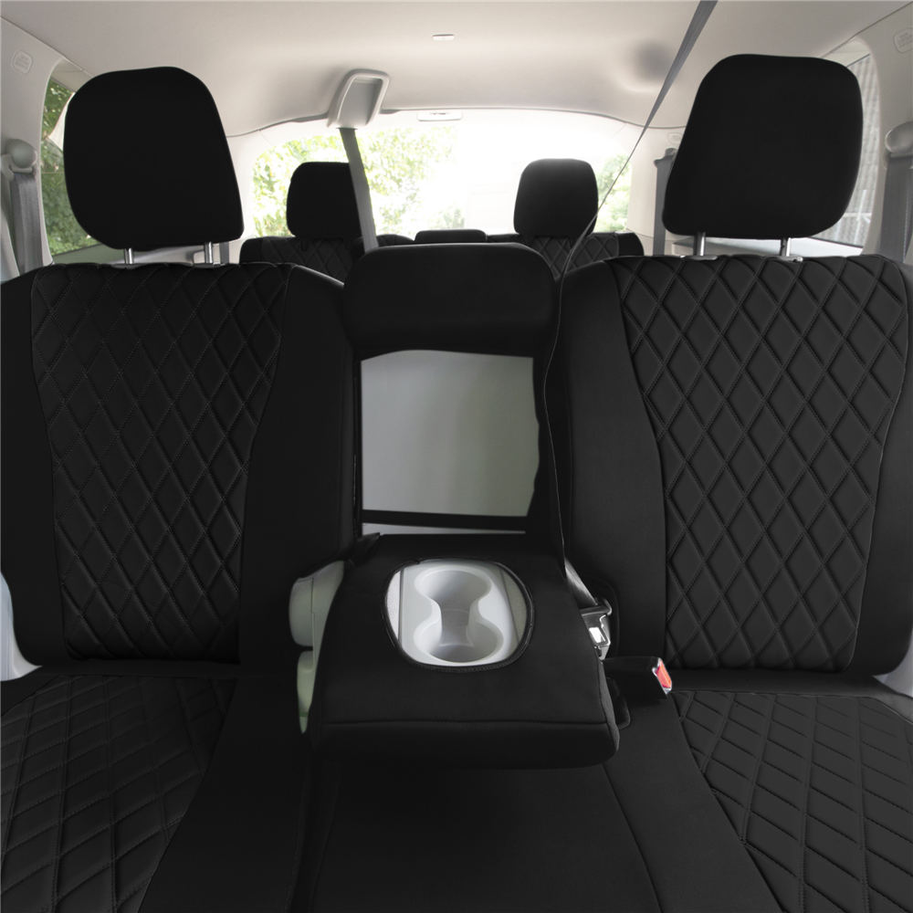 Custom Fit Seat Covers for Honda Pilot 2016 2022 2nd Row Seat Covers Black Ultraflex Neoprene