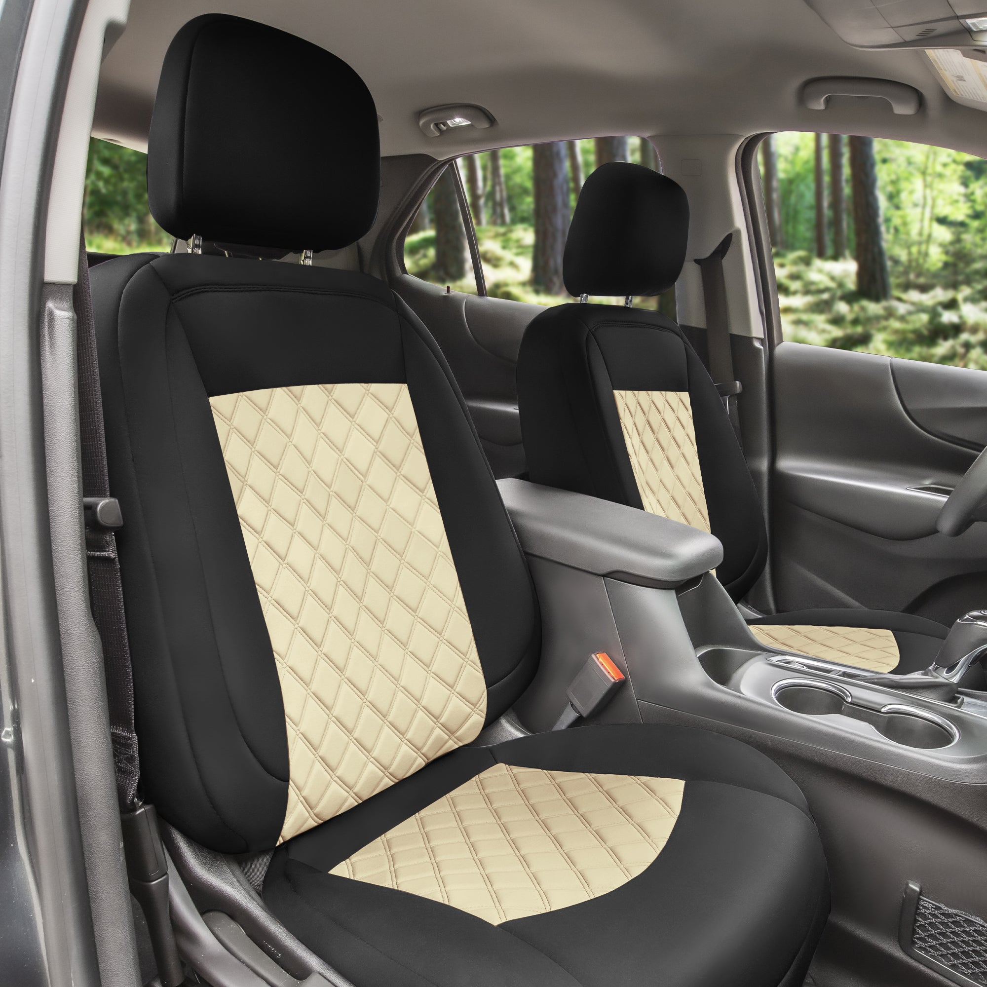 Chevy Equinox 2018-2023 - Full Set Seat Covers - Beige Ultraflex Neoprene