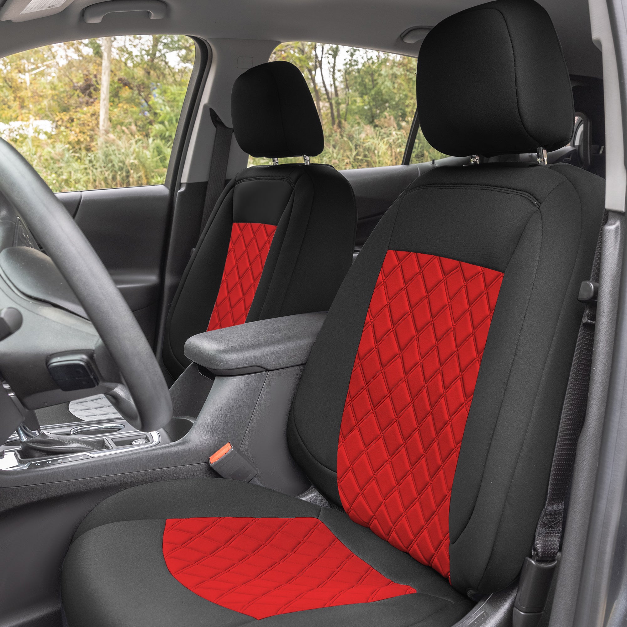 Chevy Equinox 2018-2023 - Full Set Seat Covers - Red Ultraflex Neoprene