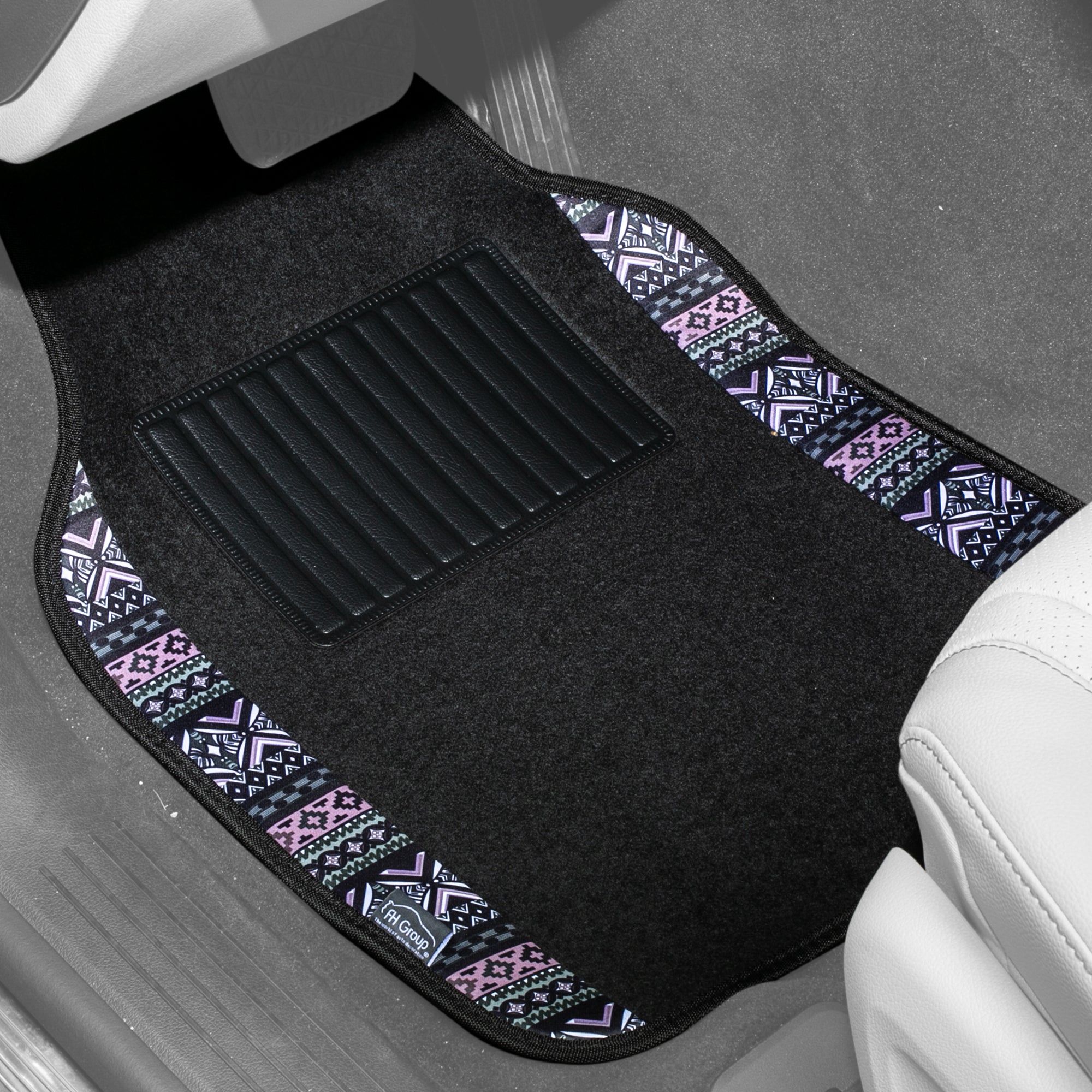 FH Group Universal car floor mats trim to fit Heavy Duty Do It Yourself,  all weather protection Roll and Cut Upholstery for Cars, SUVs and Trucks
