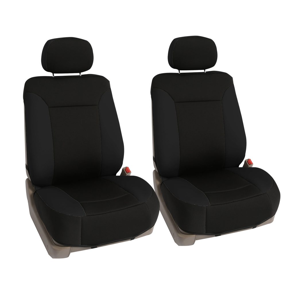 Ultimate NeoSupreme Quality Car Seat Cushions - Front Set Black