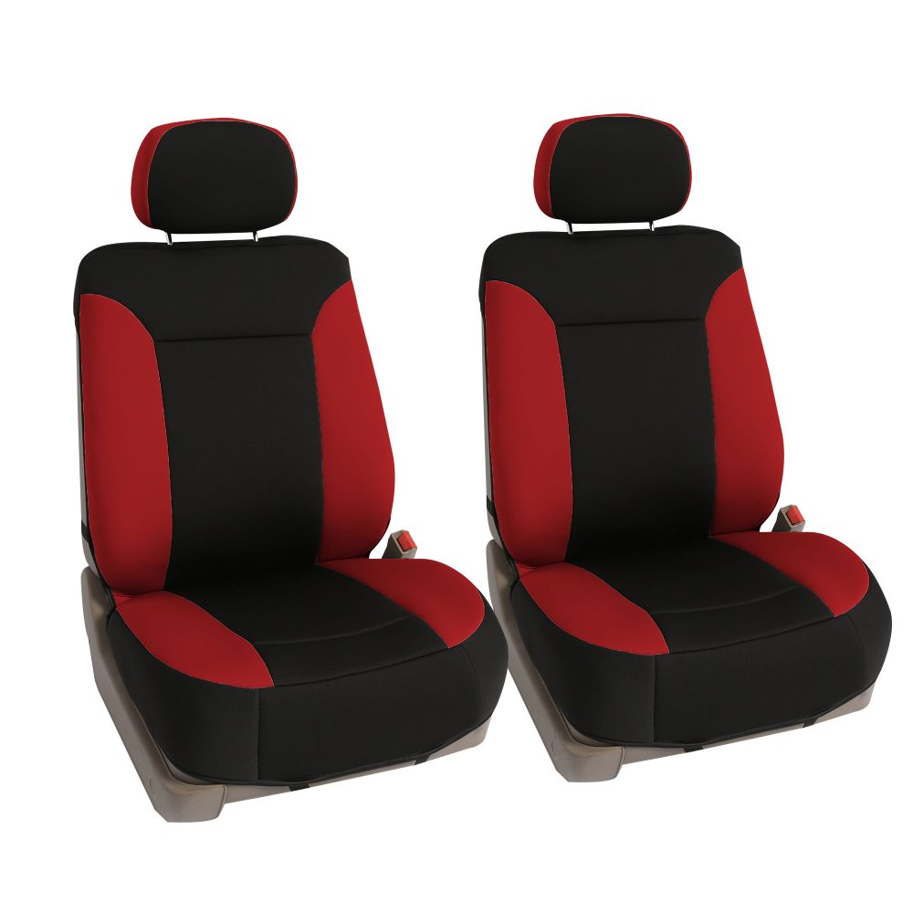 Ultimate NeoSupreme Quality Car Seat Cushions - Front Set Red