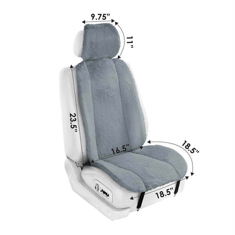 Gray Cat-shaped Car Seat Cushion