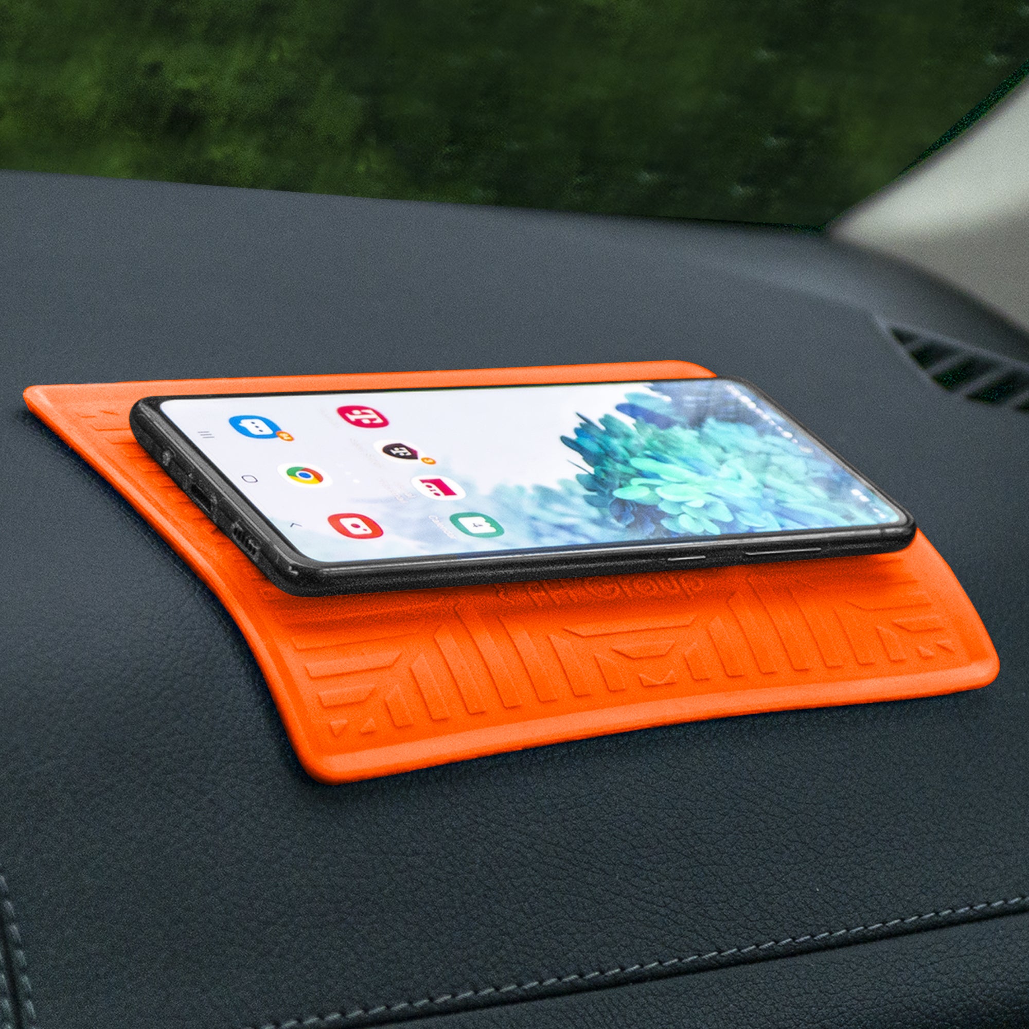 Silicone Anti-Slip Dash Mat Orange